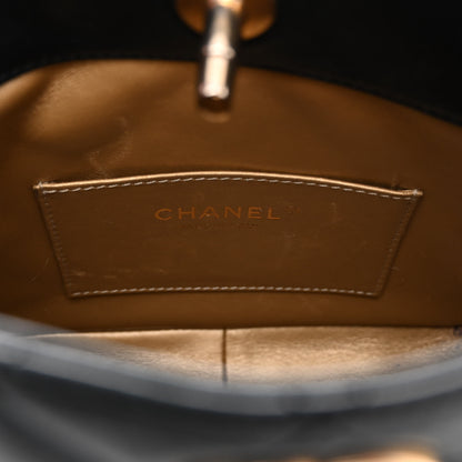 Chanel Lambskin Quilted Small Pearl Crush Hobo Black 6 of 12