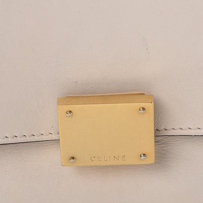 Celine Calfskin Suede Whipsnake Medium Trapeze Black White 9 of 22
