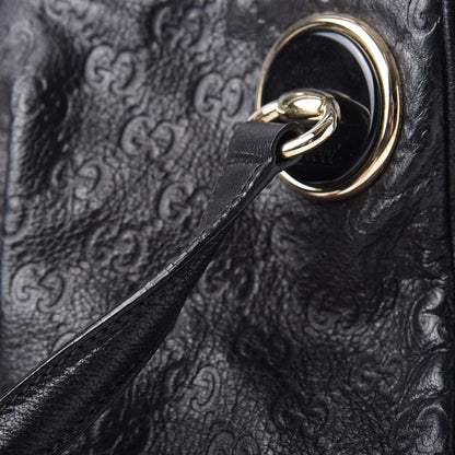 Gucci Guccissima Full Moon Tote Black 14 of 16