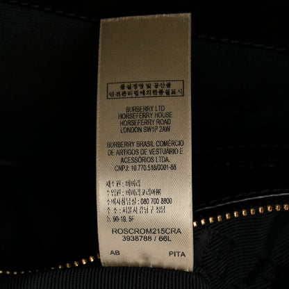 Burberry Heritage Grain Check Embossed Medium Lindburn Hobo Black 7 of 12