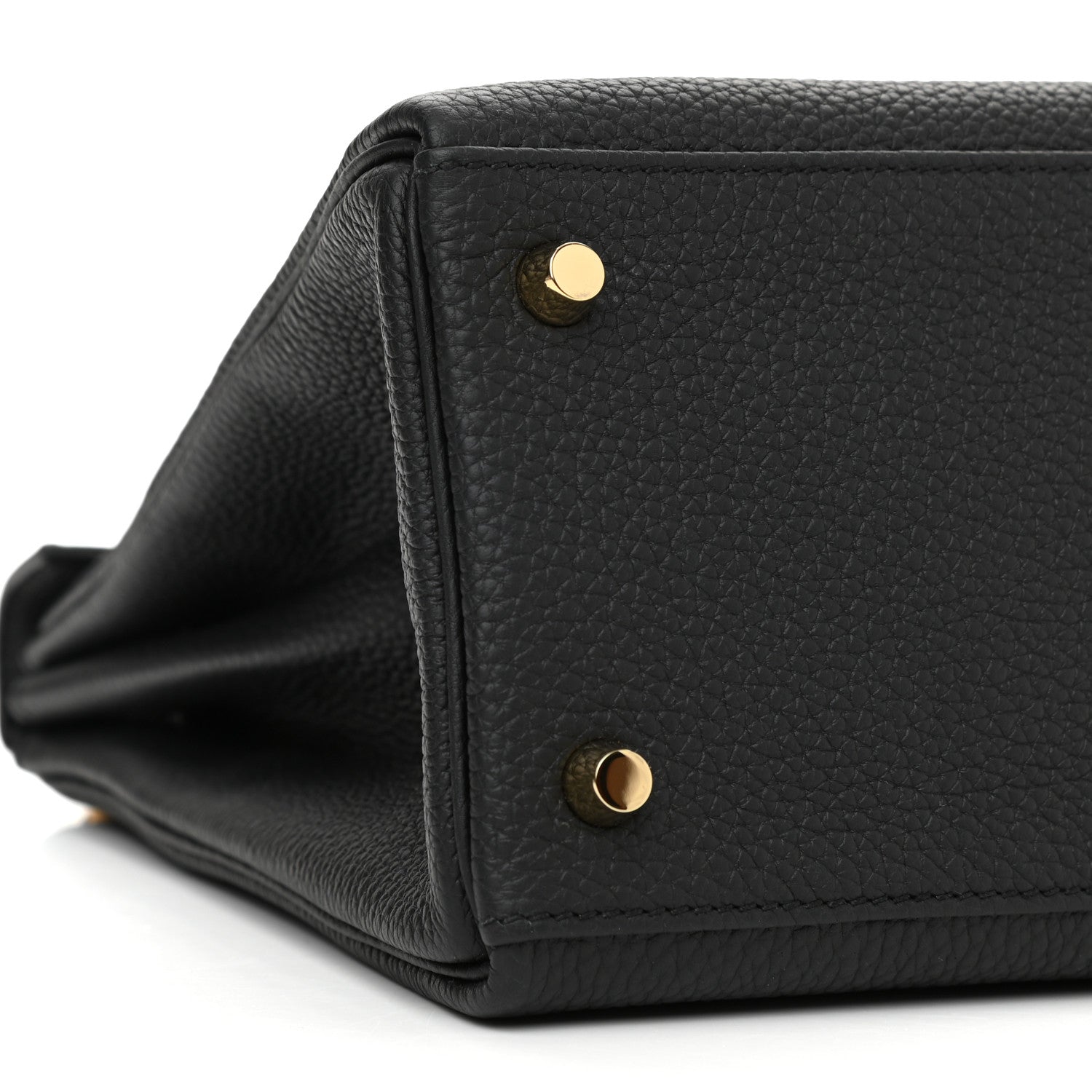 Hermes Togo Matte Porosus Crocodile Kelly Retourne Touch 28 Black 9 of 11