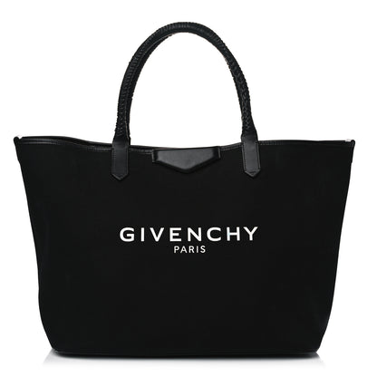Givenchy Canvas Medium Antigona Logo Tote Black 1 of 15
