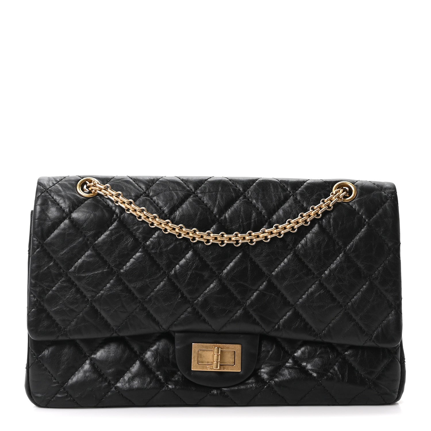 Chanel Aged Calfskin Quilted 2.55 Reissue 227 Flap Black 1 of 10