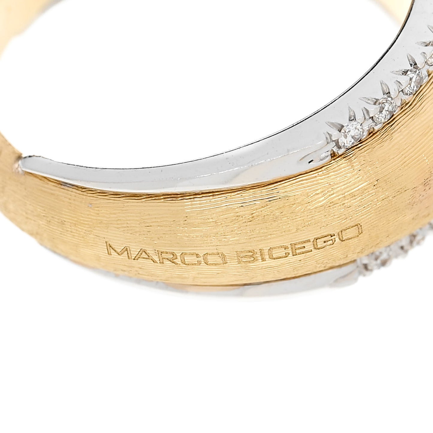 18K Yellow Gold Diamond Lucia Ring 54 7
