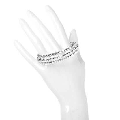 John Hardy Sterling Silver Bedeg Three Row Cuff 2 of 5