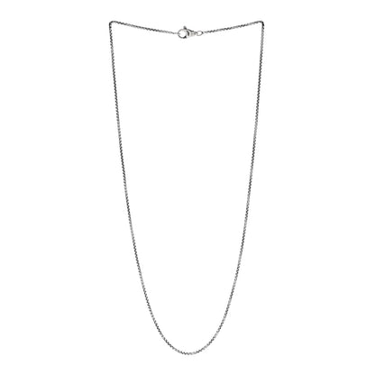 David Yurman Sterling Silver 1.7mm Baby Box Chain Necklace 22" 3 of 5