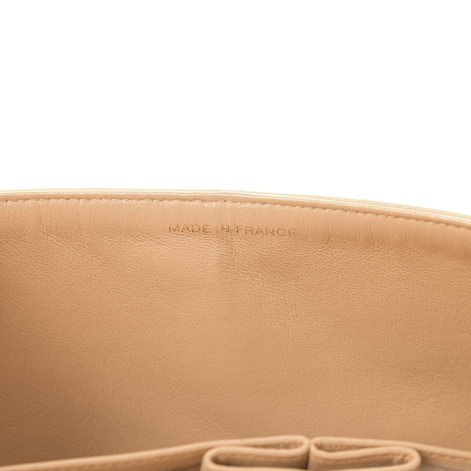 Chanel Lambskin Quilted Medium Double Flap Beige 7 of 16