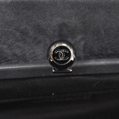 Chanel Lambskin Quilted Ritz Flap Bag Grey 7 of 11