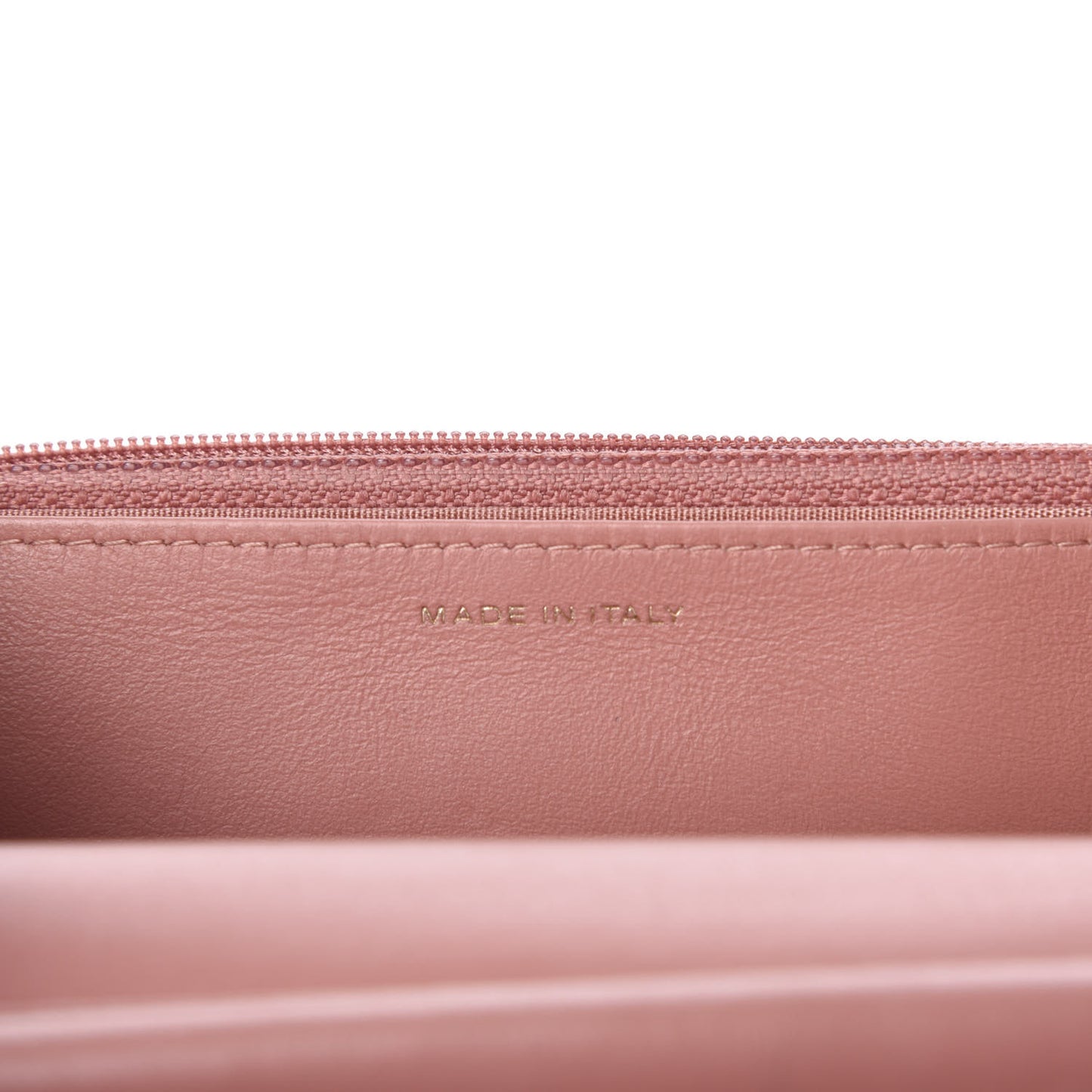 Caviar Quilted Boy Wallet On Chain WOC Light Pink