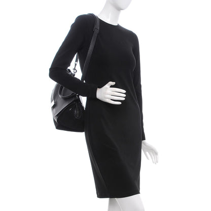 Celine Drummed Calfskin Suede Small Trapeze Black 2 of 7