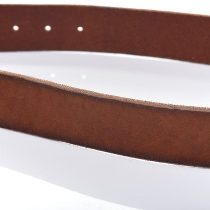 Gucci Cuoio Toscano Nickel Double Double G 40mm Belt 90 36 Cuir 8 of 10