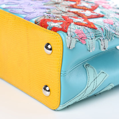 Louis Vuitton Calfskin Lizard Artycapucines Tschabalala Self PM Multicolor 10 of 17