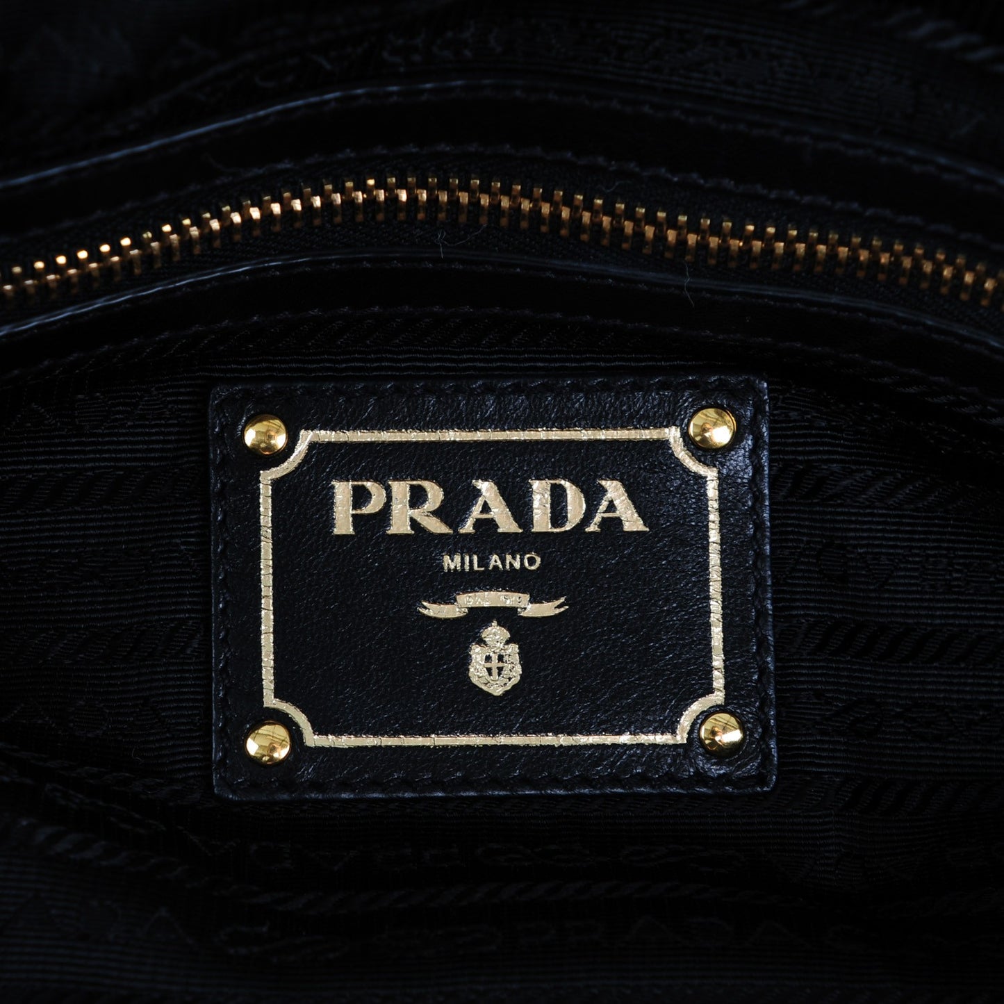 Nappa Gaufre Bow Shoulder Bag Nero Black