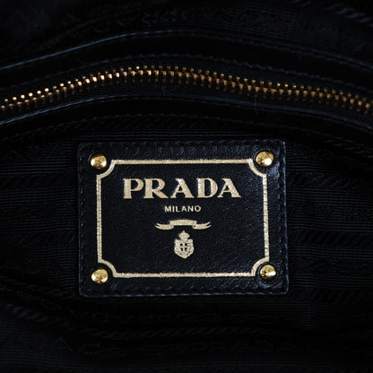 Prada Nappa Gaufre Bow Shoulder Bag Nero Black 6 of 10