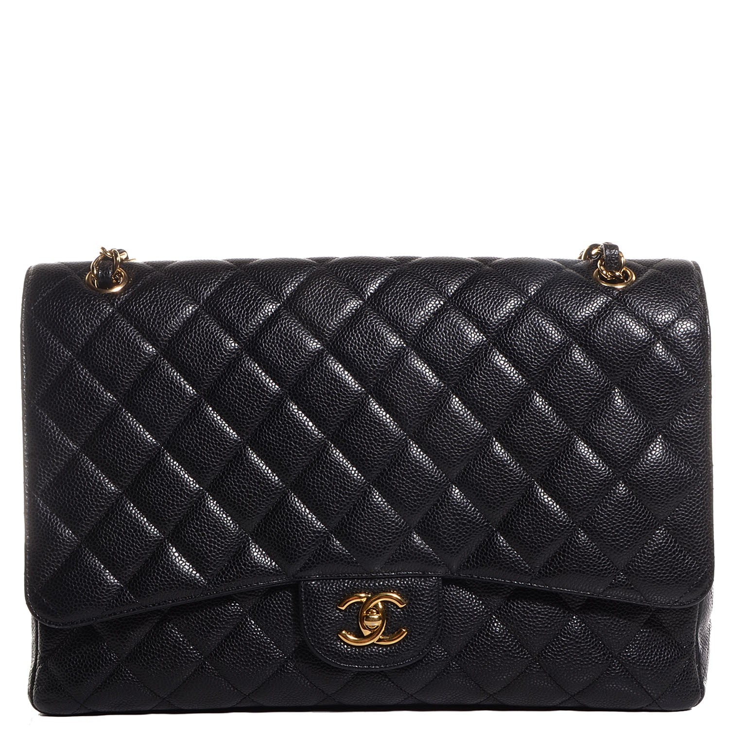 Chanel Caviar Quilted Maxi Single Flap Black 1 of 8