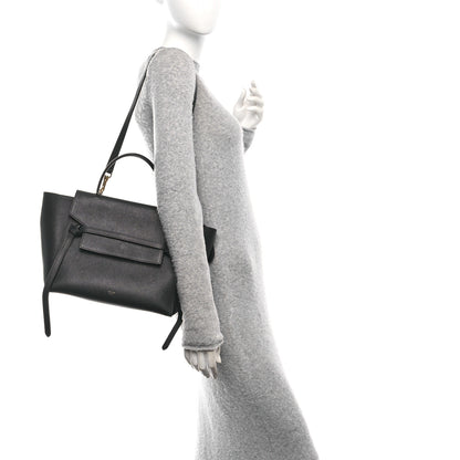 Celine Grained Calfskin Mini Belt Bag Black 2 of 9