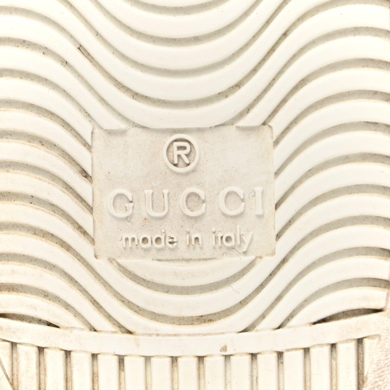Gucci Calfskin Ayers Bee Embroidered Womens Ace Sneakers 36.5 White Green 6 of 13
