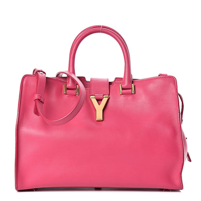 Saint Laurent Calfskin Small Classic Y Cabas Fuchsia 1 of 12