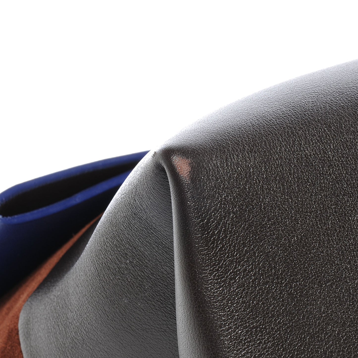 Calfskin Suede All Soft Shoulder Bag Indigo