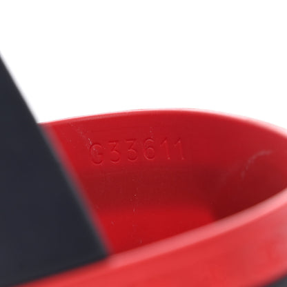 Chanel Rubber CC Flat Slide Sandals 37 Pink Red 8 of 11