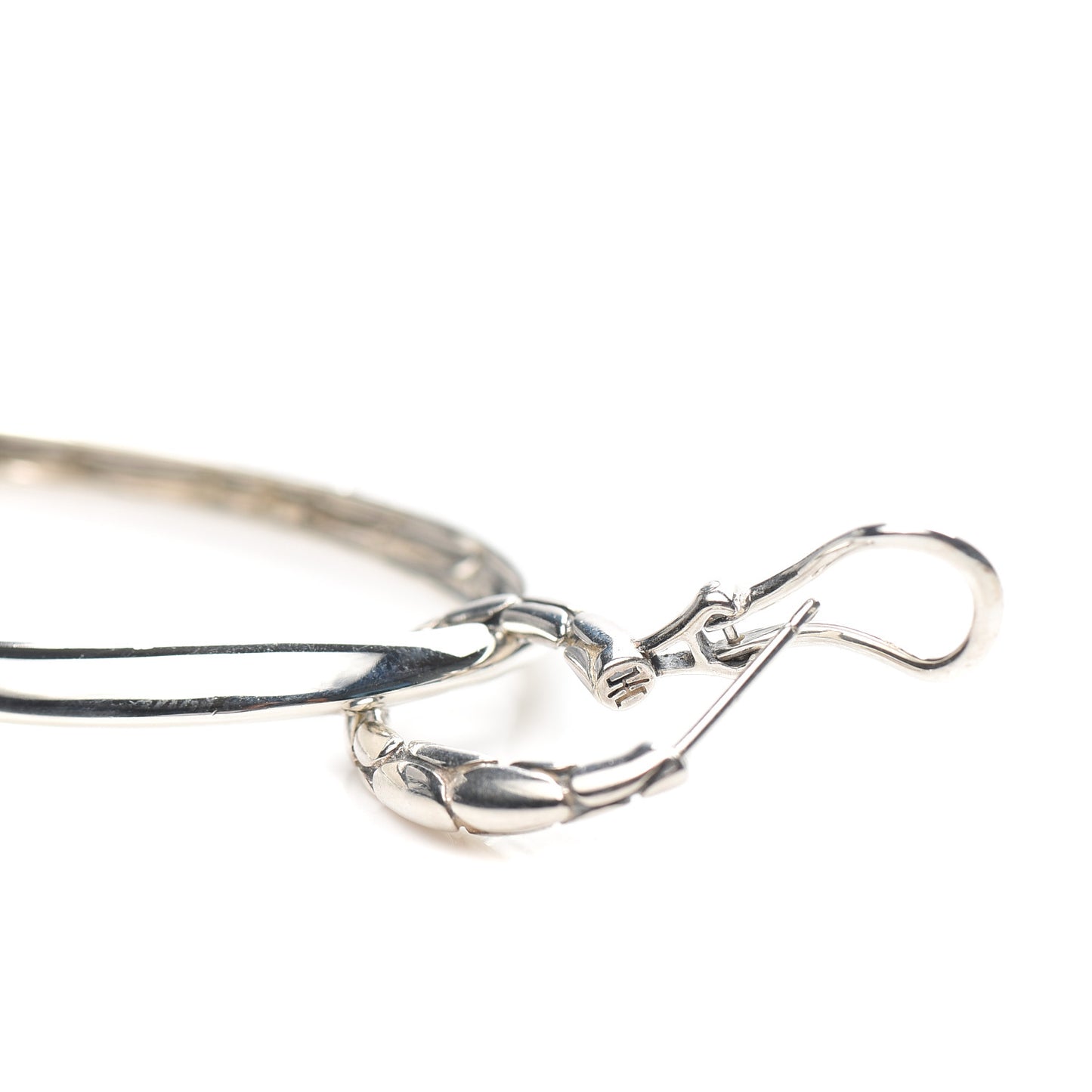 Sterling Silver Kali Pebble Door Knocker Earrings