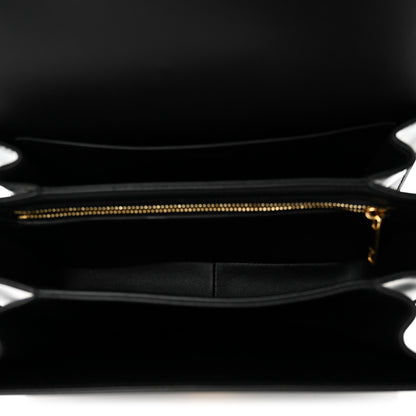 Celine Shiny Calfskin Medium Triomphe Black 5 of 10