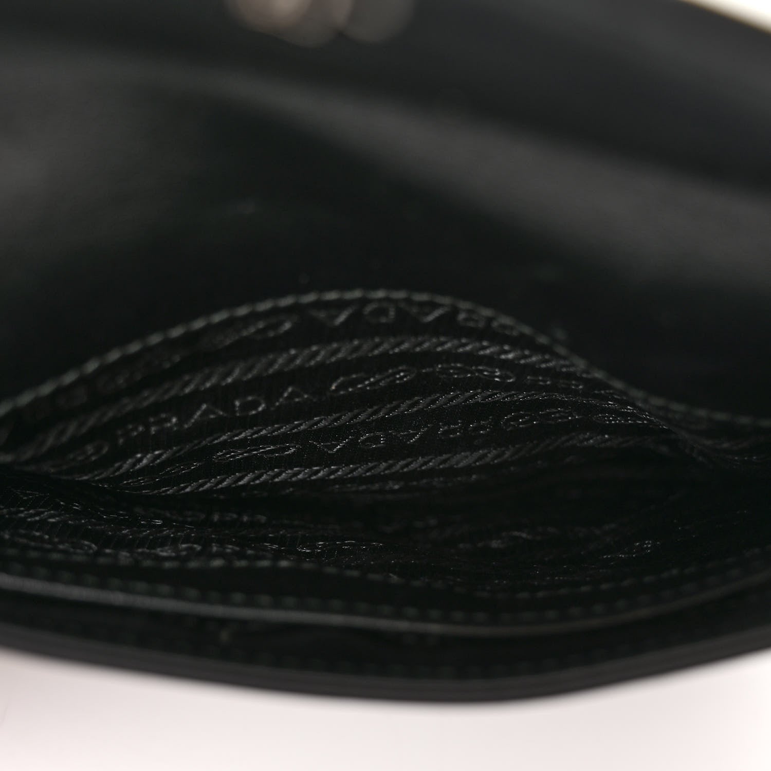 Prada Spazzolato Cleo Flap Shoulder Bag Black 5 of 11