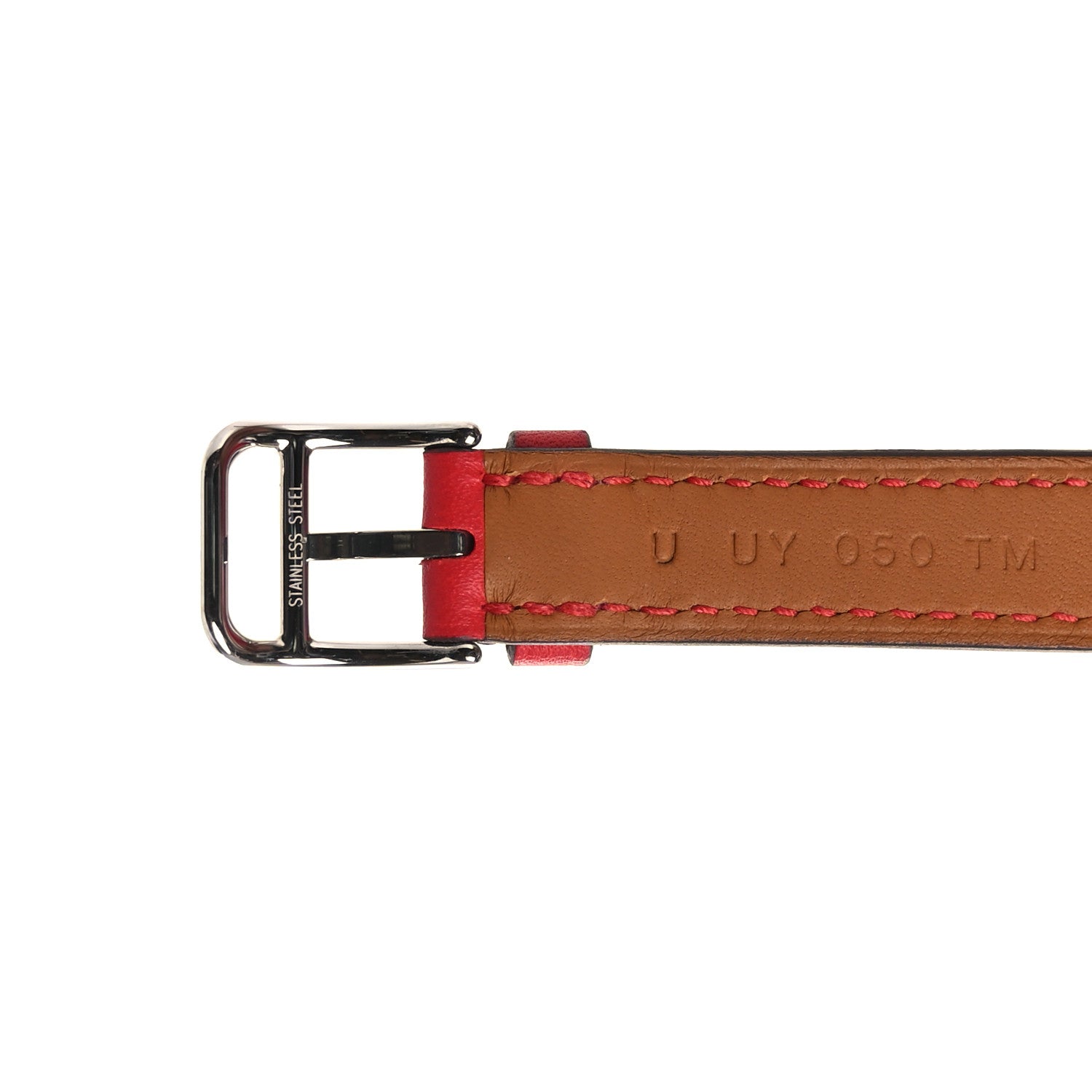Hermes Swift 42mm Apple Watch Double Tour Strap Rouge Radieux 5 of 6