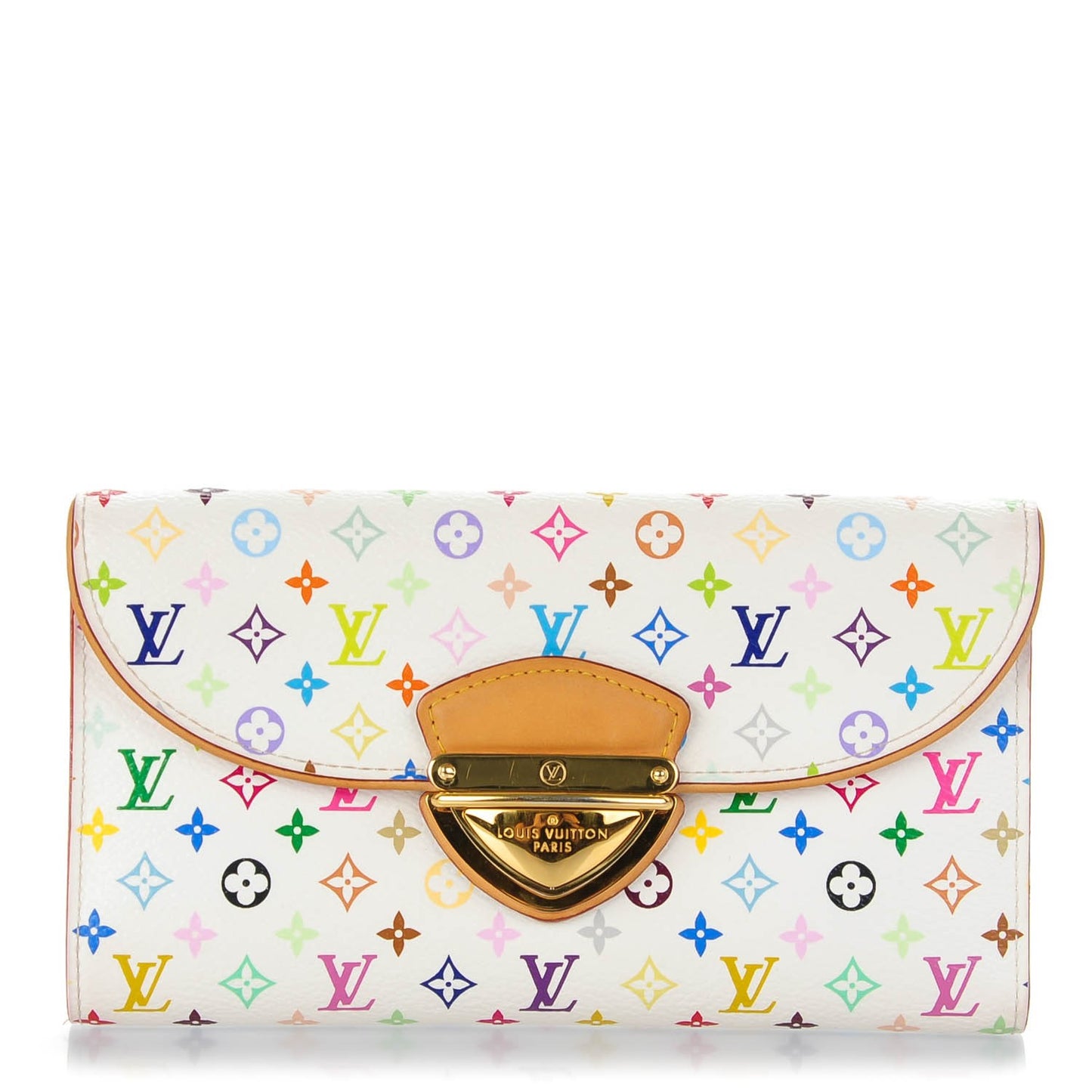 Monogram Multicolor Eugenie Wallet White Litchi