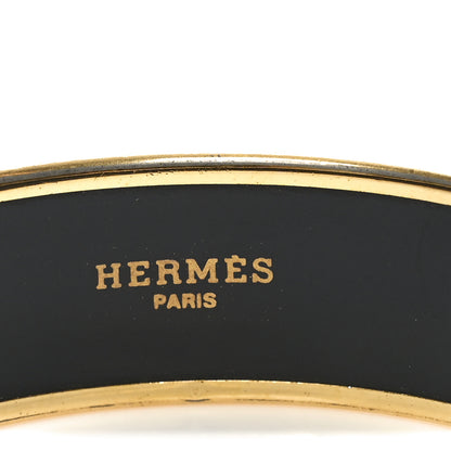 Hermes Enamel Printed Wide Bracelet 65 4 of 5