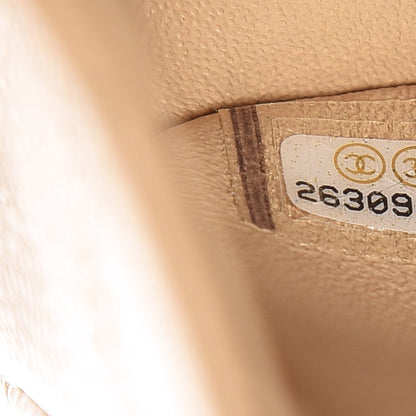 Chanel Caviar Quilted Medium Double Flap Beige Clair 7 of 8