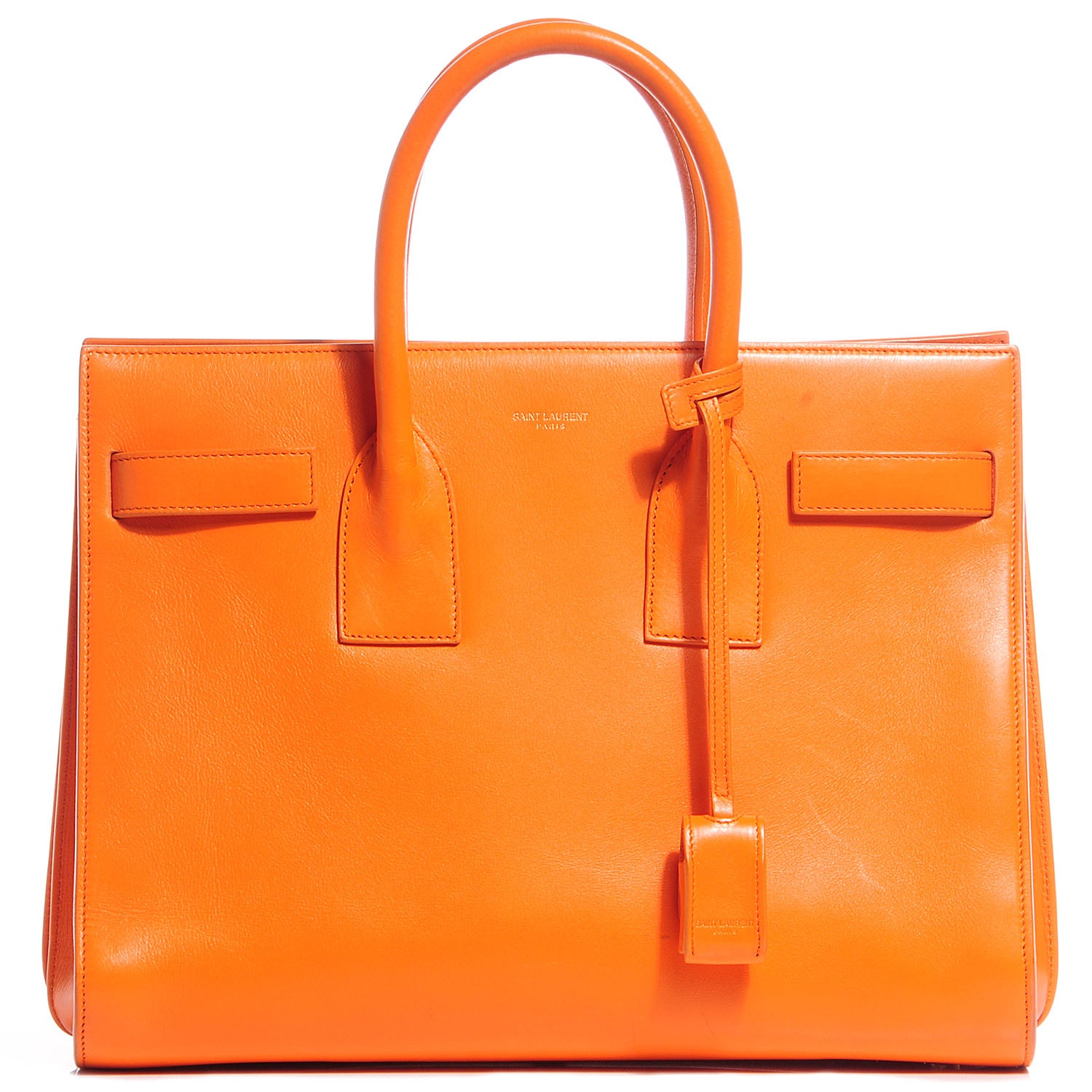 Saint Laurent Calfskin Small Sac De Jour Mandarine 1 of 10