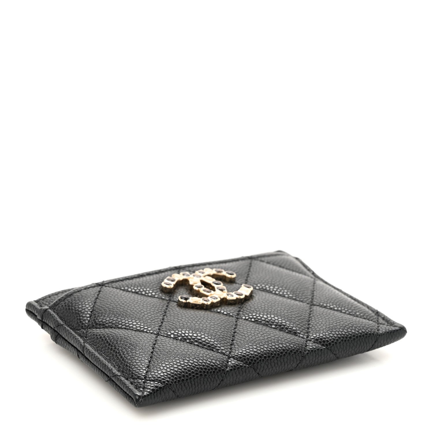 Chanel Caviar Quilted French New Wave Card Holder Black 4 of 9