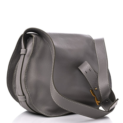 Chloe Calfskin Medium Marcie Round Crossbody Bag Cashmere Grey 2 of 9