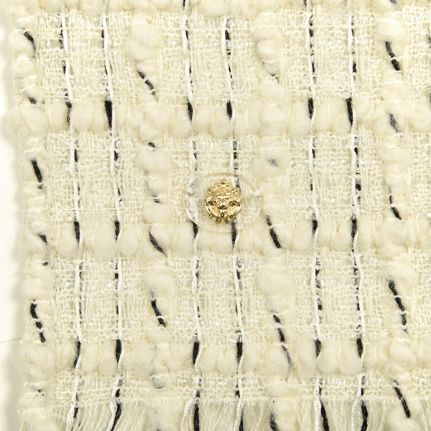 Chanel Fantasy Tweed Scarf Ivory 3 of 5