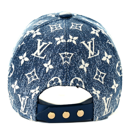 Louis Vuitton Monogram Jacquard Cap L Blue 5 of 9