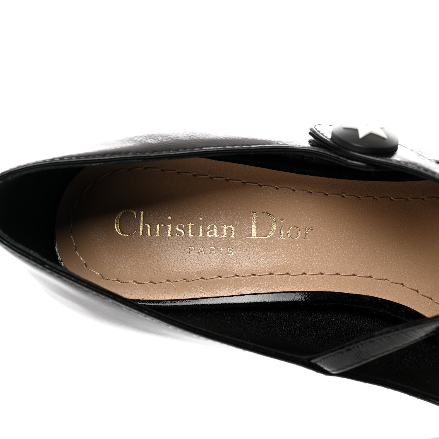 Christian Dior Patent Mary Jane Pumps 36.5 Black 7 of 8