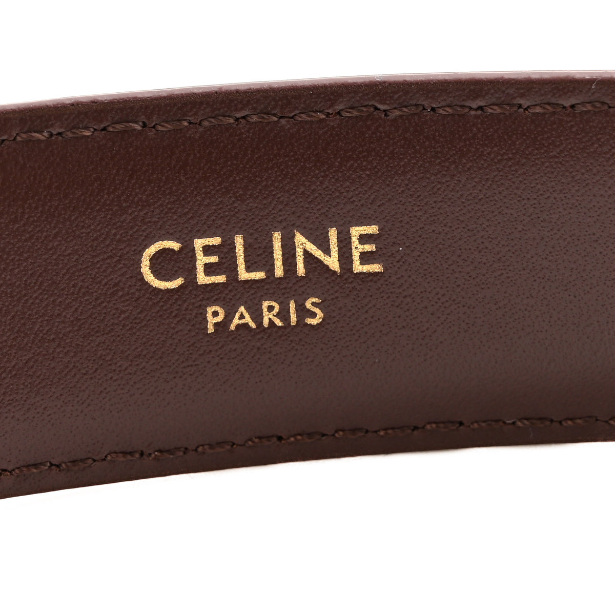 Box Calfskin Medium 25mm Triomphe Belt 75 30 Chestnut