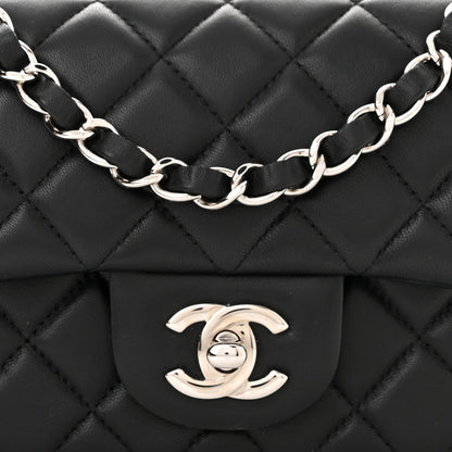 Chanel Lambskin Quilted Mini Rectangular Flap Black 8 of 11