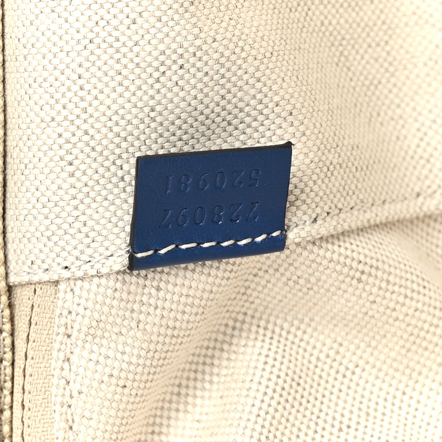 Gucci Calfskin GG Tennis Embossed Small Savoy Cabin Trolley Intense Metal Blue 6 of 9