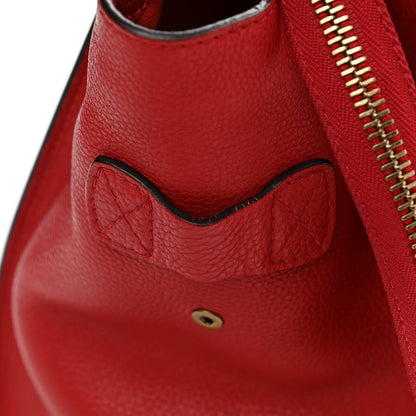Celine Drummed Calfskin Mini Luggage Coquelicot 14 of 19