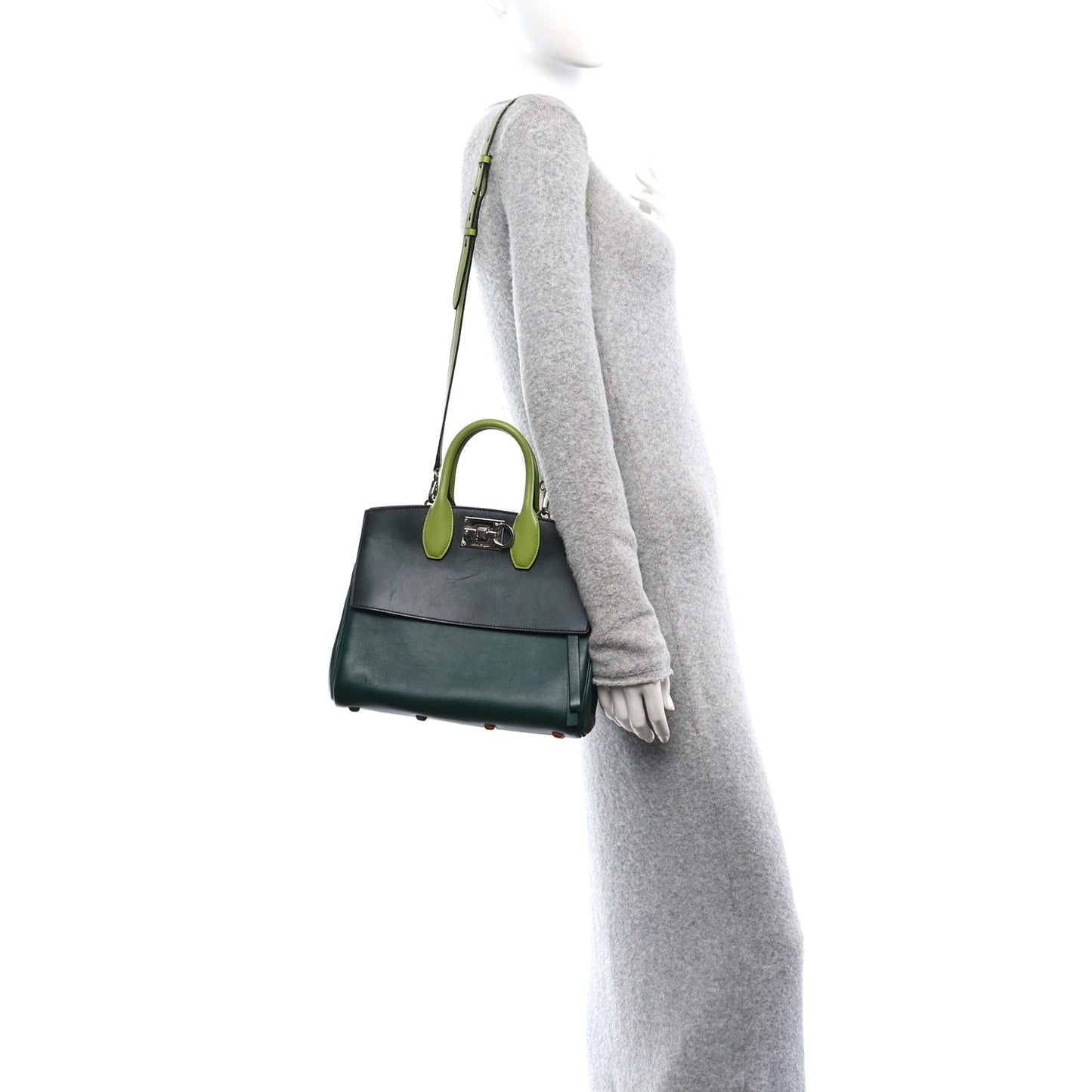 Calfskin The Studio Bag Pine Absinthe