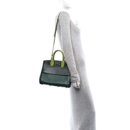 Salvatore Ferragamo Calfskin The Studio Bag Pine Absinthe 2 of 9