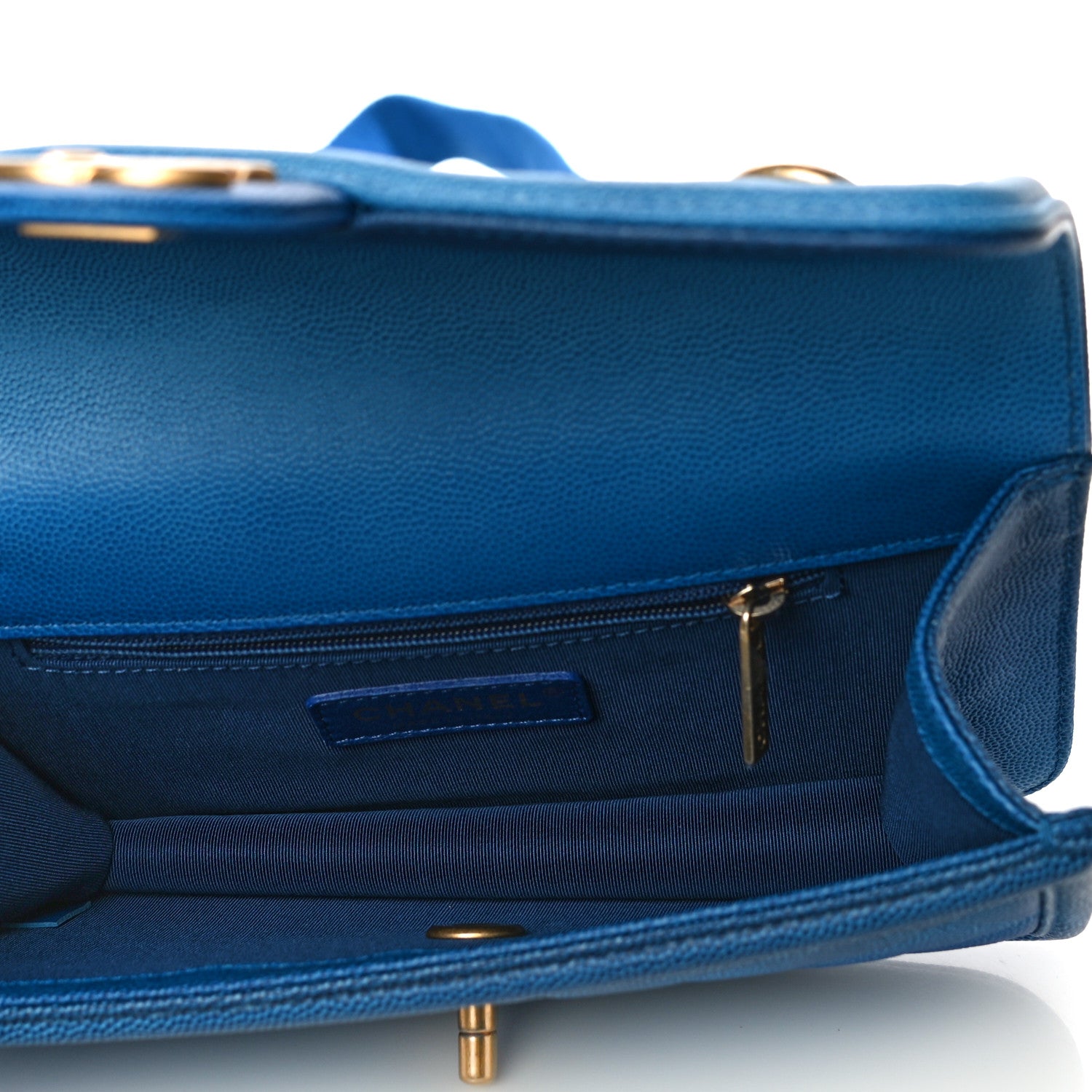 Chanel Caviar Quilted Small Sunset On The Sea Flap Blue 5 of 10