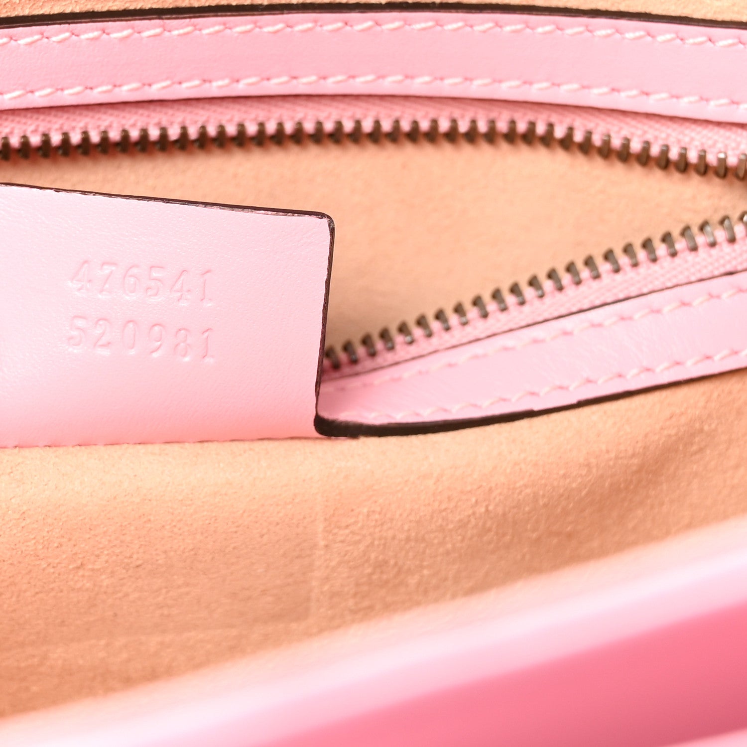 Gucci Calfskin Sylvie Web Small Queen Margaret Top Handle Bag Sugar Pink 7 of 10