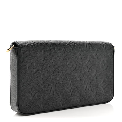 Louis Vuitton Empreinte Pochette Felicie Chain Wallet Black 4 of 12