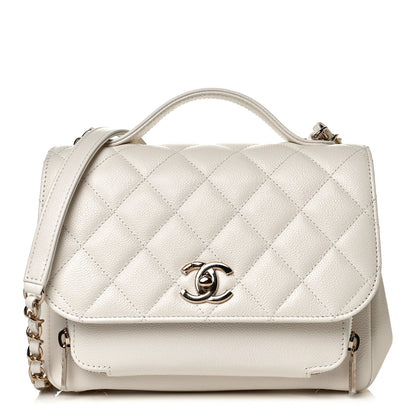 Chanel Caviar Quilted Medium Business Affinity Flap White 1 of 11