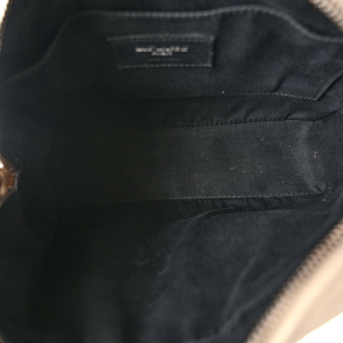 Grained Lambskin Monogram Lou Camera Bag Crema Soft