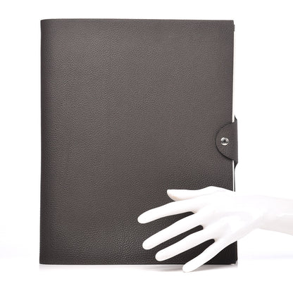 Hermes Togo Ulysse GM Notebook Cover Etain 2 of 6