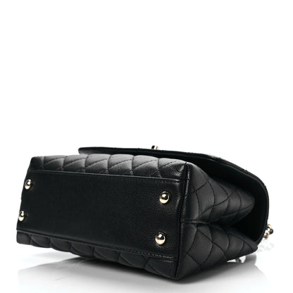 Chanel Caviar Quilted Mini Coco Handle Flap Black 8 of 8